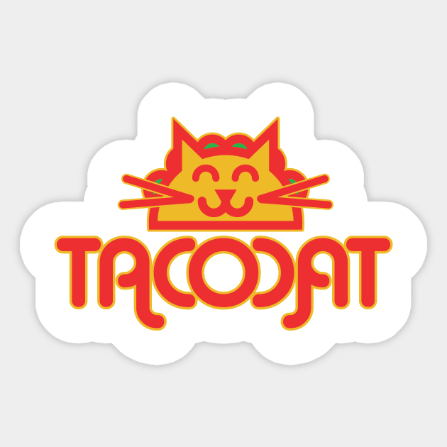 Taco Cat Sticker by BRAVOMAXXX